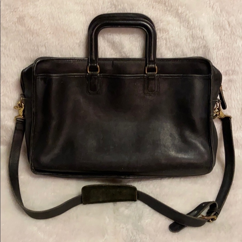 Vintage Coach 5276 Leather Briefcase Messenger Bag